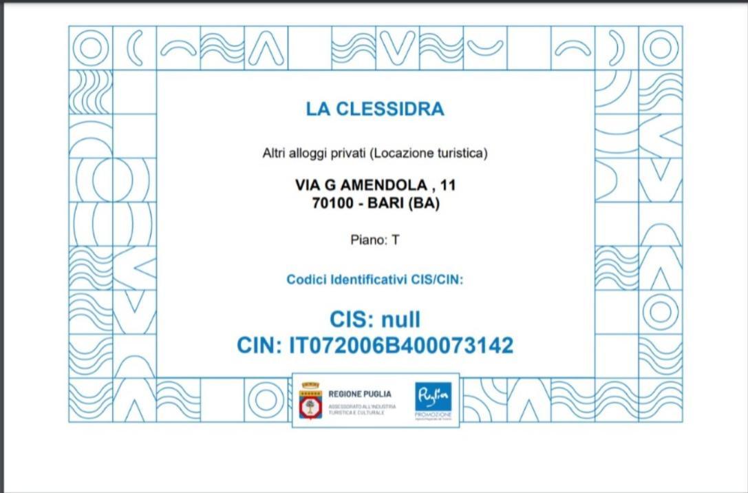 La Clessidra B&B Bari Exterior foto